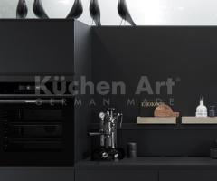 Cuisine Moderne Noir mat – Design Minimaliste et Surfaces Anti-Traces - 2