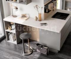 Cuisine design en Chêne Velouté Gris-Beige : Design Minimaliste raffiné | Devis Gratuit - 3
