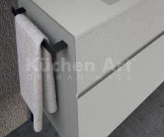 Salle de Bain Minimaliste avec Double Vasque Intégrée et Éclairage LED - 6