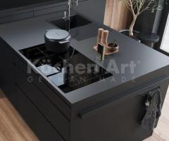 Cuisine chic sur mesure Noir Mat | Design minimaliste et Fonctionnalité - 2