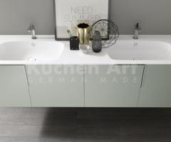 Salle de bains moderne vert pastel – Élégance douce et rangements modulables - 6
